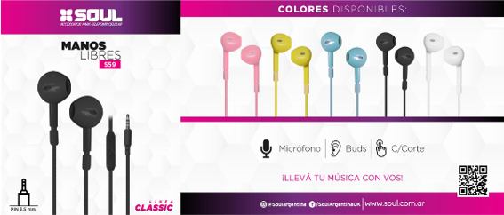 M.L.STEREO S59 CLASSIC 3.5MM C/CORTE ROSA