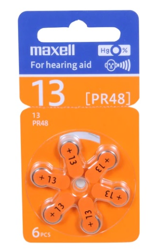 PACK MAXELL PILA ZINK AIR 13 PR48 X5