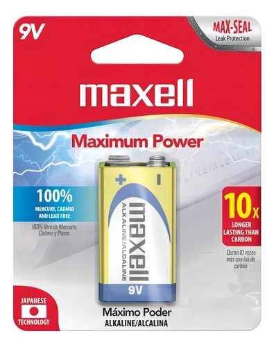 PILA MAXELL ALKALINA 9V 6LR61 PKx1
