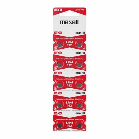 PACK MAXELL ALKALINA PILA BOTON LR41 TROQ 10X