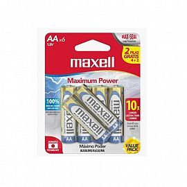 PACK MAXELL ALCALINA AA 4+2